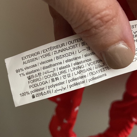 Zara satin effect red bodysuit with stars, bloggers fav, size S, NWT - Picture 9 of 9